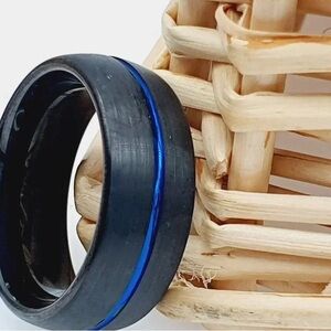 Black and Blue Men's Ring